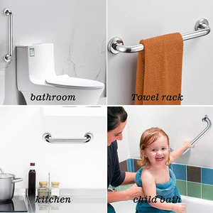 Barres d'appui en acier inoxydable Snein, 30, 40, 50 cm, antidérapantes, pour la sécurité dans la salle de bain, pour personnes âgées, handicapées, toilettes, douche - Product Image 3