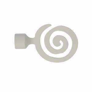 LOFT LINE - Extremo de Cortina en Espiral, Color Blanco - Product Image 1