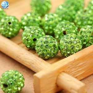 Cuentas de bolas <span class=keywords><strong>shambala</strong></span> de cristal de tamaño personalizado para pulseras y pendientes - Product Image 2