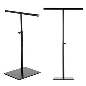 Espositore Boutique Regolabile in Altezza, Stand in Metallo a Doppio Gancio per Borse, Espositore a T per Gioielli, Supporto per Esposizione al Dettaglio - Product Image 3