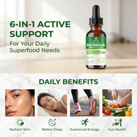 Ekstrak Cair Daun Moringa Alami Grosir Qbioflex, Vitamin C Cair, Penambah Vitalitas Harian Seimbang dari Tumbuhan