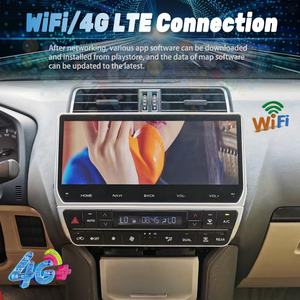 Radio para Auto de 12.3 Pulgadas para Toyota Land Cruiser Prado 150 2018-2023, Reproductor Multimedia de Video para Auto, Android 14, Carplay, GPS, Unidad Principal de Navegación - Product Image 2