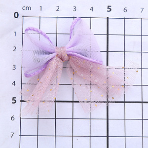Barrettes à cheveux en mousseline douce avec nœud pour enfants, ensemble de barrettes à cheveux en tulle couleur bonbon pour princesse - Product Image 4