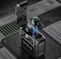 Écouteurs sans fil M25 TWS True Wireless avec LED, réduction de bruit, étanches IPX7, pour studio et gaming, M25