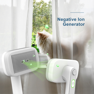 Cepillo de limpieza automático Antiestático de iones negativos iónicos incorporado para el cuidado del cabello de mascotas para perros y gatos - Product Image 2