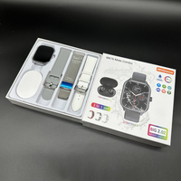 Jam Tangan Pintar WK76 Hot Smart Watch 4 in 1 Earbuds Seri 9 Watch Reloj W26 Pro Max Tws Earphone Smartwatch 2 in 1 T55 Pro Max