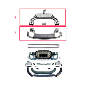 Ventes d'usine 2017-2020 <span class=keywords><strong>Audi</strong></span> A3 <span class=keywords><strong>RS3</strong></span> Kits de carrosserie de style amélioré Nouveaux phares de condition Pare-chocs avant Feux arrière Kits de carrosserie de calandre - Product Image 4