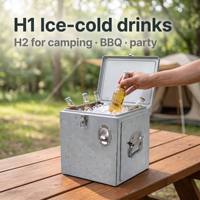 Glacière en métal 15L pour bière avec logo promotionnel – Garde les aliments au frais