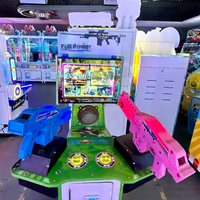 Machine d'arcade de tir haute intensité à deux joueurs, à monnayeur, avec jeux de tir 3-en-1 : Alien, Guerre du Vietnam, Maison Hantée