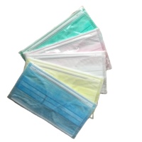 Masques faciaux jetables colorés 50 pièces pour adultes, extérieur, maison, bureau, école, en tissu non tissé, avec élastiques pour les oreilles, 3 plis, ASTM Niveau 1 2