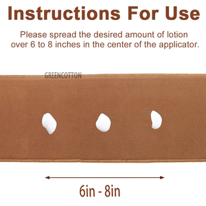 Minyak Rias Logo Kustom untuk Strip Punggung Berjemur dengan Spons untuk SPA Berjemur - Product Image 5