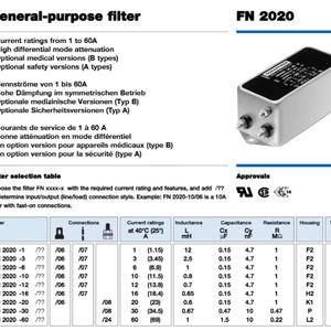 Componente Electrónico FN2020B-60-24, Chip IC Nuevo y Original, Atenuación de Modo Diferencial Alta FN2020B-60-24 - Product Image 6