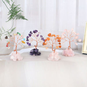 Wholesale Natural Healing Stone Crystal <b>Trees</b> Quartz Chip Bases Crystal Gravel Gemstone <b>Trees</b> for Tabletop Ornaments - Product Image 1