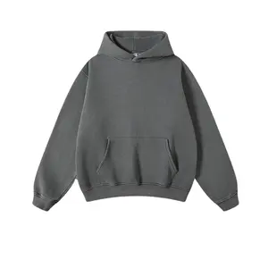 2023 New fFashion Street Wear Blank Heavyweight Men's Hoodie Sweatshirt Custom Clothing Logo Oversized Hoodies For Men