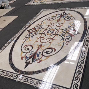 I <span class=keywords><strong>disegni</strong></span> del medaglione di marmo delle mattonelle del getto d'acqua della pavimentazione decorano il majlis arabo per il progetto del palazzo e della Villa - Product Image 5