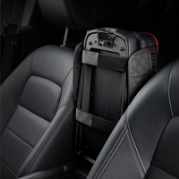 Coussin d'accoudoir de voiture en cuir avec porte-gobelet, coussin de console centrale avec fente pour téléphone et cartes, respirant et confortable, pour BMW Toyota Honda