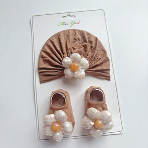 European American Children's <strong>Hats</strong> &amp; Socks Newborn 0-2 Years Spring Autumn Full Moon Festival New Year Gift Box Pure Cotton - Product Image 3