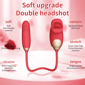 防水磁気式大人用女性向けミニバイブレーターGスポットクリトリス刺激器舐める機能付き無潤滑アナルセックストイ女性用 - Product Image 5