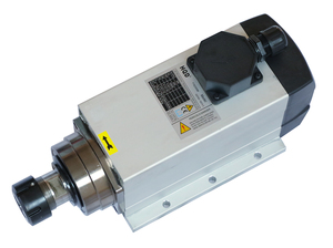 มอเตอร์แกนหมุน HQD ของแท้จากโรงงาน รุ่น ER20 3.5KW GDF53-18Z/3.5 ระบายความร้อนด้วยอากาศ 300HZ 18000RPM รูปทรงสี่เหลี่ยม MTC สำหรับเราเตอร์ HQD ของแท้จากโรงงาน - Product Image 4