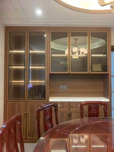 Mueble para Vinos Minimalista de Melamina, Mueble para Vinos de Vidrio Simple y Elegante, Mueble de Pared - Product Image 6