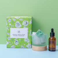 Pierre de sel naturelle diffuseur d'aromathérapie pierre de sel de l'Himalaya cristal pierre brute décoration de bureau à domicile en gros