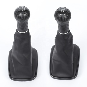 JDMotorsport88 perilla de cambio de marchas manual negra para coche con Bota para Volkswagen Golf IV 4 <span class=keywords><strong>Bora</strong></span> 1998-2004 - Product Image 1