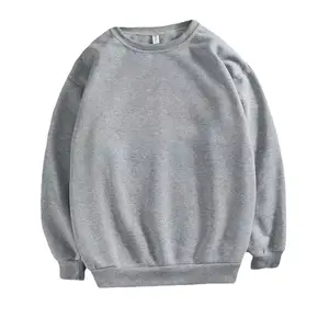 Mode blanc à manches longues col rond hommes étudiant printemps automne polaire printemps automne sweats chemises pour hommes