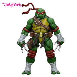 JOYTOY TMNT Raphael <span class=keywords><strong>Teenage</strong></span> <span class=keywords><strong>Mutant</strong></span> <span class=keywords><strong>Ninja</strong></span> <span class=keywords><strong>Turtles</strong></span> Action Figure in Scala 1/18 Modello da Collezione con Accessori - Product Image 1