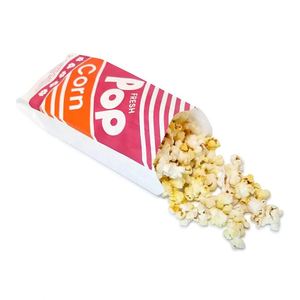 Bolsa de Papel Kraft para Palomitas con Material Antigrasa de 50 g/m², Impresión Digital y Flexográfica, Tamaño Personalizable - Product Image 1