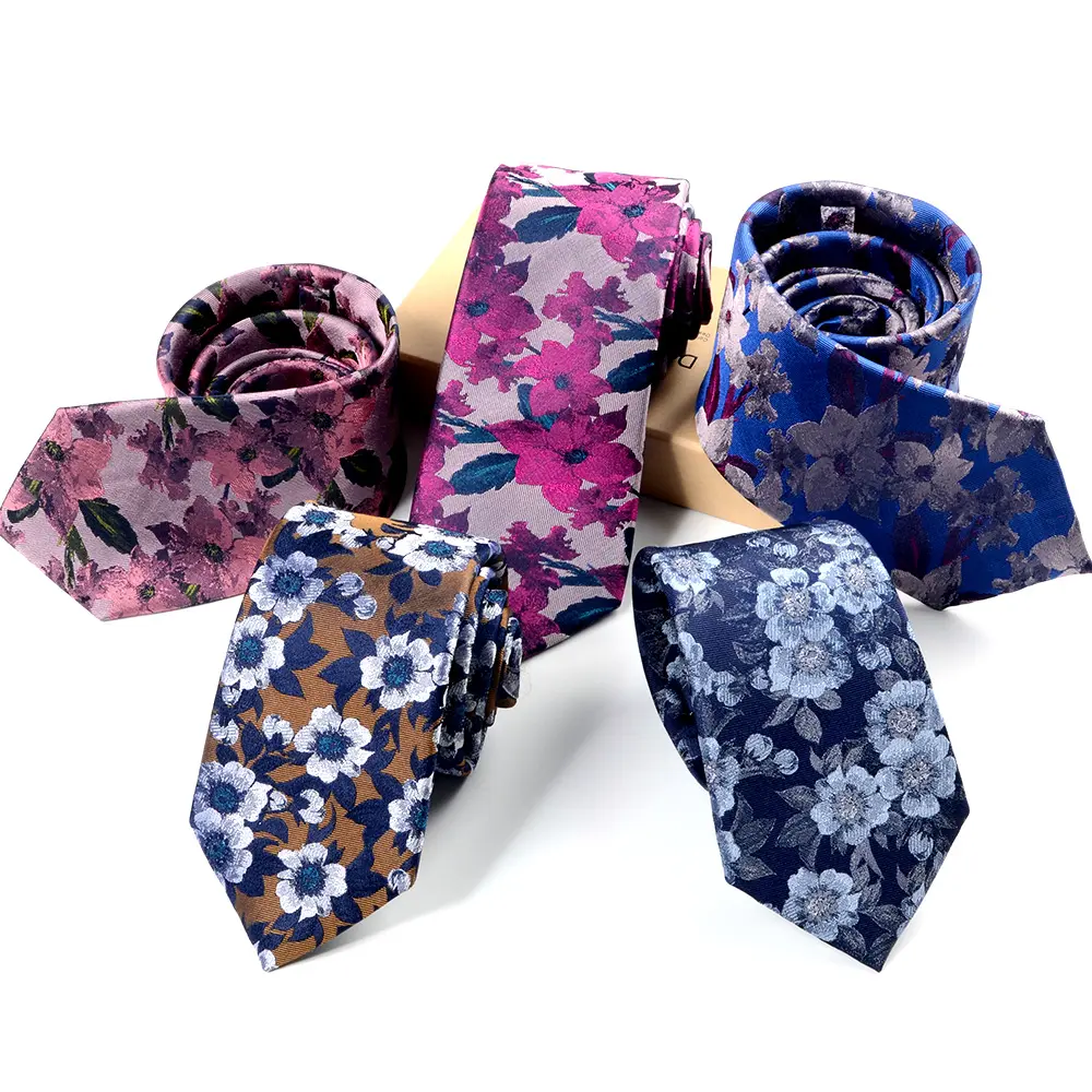 OEM мужской классический узор Пейсли 100% шелк индивидуальный дизайн Шелковый красный цветочный галстук