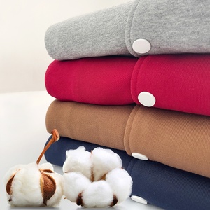 Veste unisexe classique style américain à col montant, coupe ample, en molleton 100 % coton 410 g/m², épaules tombantes, durable et écologique - Product Image 5
