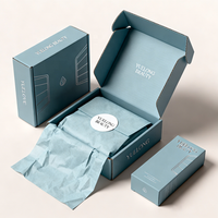 Boîtes d'expédition postales en carton ondulé recyclables à faible MOQ, personnalisables avec logo, roses, pour cadeaux et artisanat, idéales pour les petites entreprises