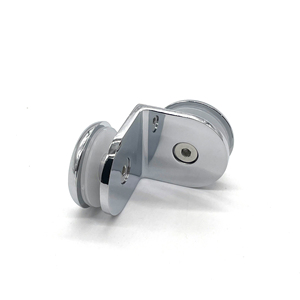 Clip Redondo de Aleación de Zinc <span class=keywords><strong>para</strong></span> Unir Vidrio a Vidrio, Clip de Partición de 90 Grados <span class=keywords><strong>para</strong></span> Mampara de Ducha, Vidrio sin Marco - Product Image 6