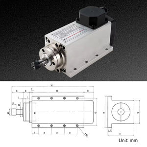 Moteur de broche CNC refroidi par air Zhong Hua Jiang ER16 1,5 kW à 4 roulements 220 V avec kit VFD pour machine de gravure CNC - Product Image 4