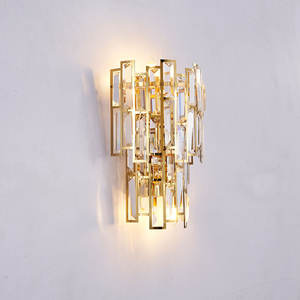 Nouveauté couloir couloir chambre lampe de chevet nordique postmoderne design luxe applique murale en cristal - Product Image 3