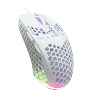 Custom For PC Honeycomb RGB Colored Ergonomic <strong>Mouse</strong> White USB <strong>Wired</strong> <strong>Mouse</strong> With 7 Buttons White Label Gaming <strong>Mouse</strong> - Product Image 2