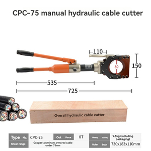 CPC-75/85/95 Hydraulic Cable Scissor Manual Hydraulic Cutter with 75mm/85mm/95mm <strong>Shear</strong> Capacity Cable Cutting <strong>Tool</strong> - Product Image 2