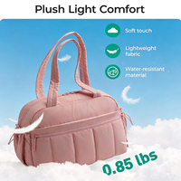 Tas Duffel Olahraga untuk Perjalanan dengan Kompartemen Sepatu, Tas Jinjing dengan Kantong Basah untuk Tas Yoga