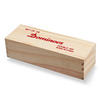 ENSEMBLE DE JEU Offres Spéciales DOUBLE SIX DOMINOES AVEC ÉTUI EN BOIS POUR TABLE TOP ENFANTS JOUETS 2023