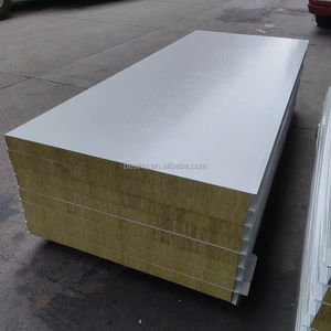 <span class=keywords><strong>Prix</strong></span> du panneau sandwich en laine de roche ignifuge Panneau sandwich en laine de roche Couleur du panneau en acier Panneau sandwich en laine de roche <span class=keywords><strong>Isolation</strong></span> interne - Product Image 1