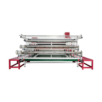 Presse à chaud multifonctionnelle rouleau à rouleau par sublimation machine de transfert de chaleur à rouleau à culbuteur automatique pour tissu
