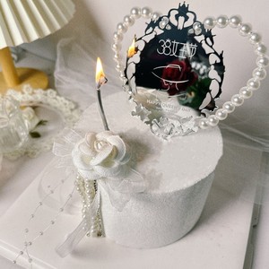 Honey And Sweetness 38 Queen's Day Cake Decoration Acrylic <b>Mirror</b> Cake Plugin For Women's Day - Product Image 2