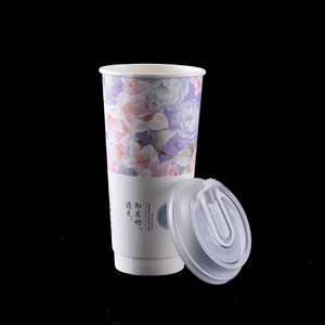 Hot bán không tràn cứng dùng một lần <span class=keywords><strong>PP</strong></span> Cốc nhựa có nắp đậy cho cà phê sữa trà đồ uống - Product Image 6