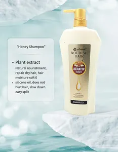 1200ml giữ ẩm Fluffy dầu gội làm sạch sâu nuôi dưỡng tóc sản phẩm dầu gội lựu & mật ong & Than tóc dầu gội đầu