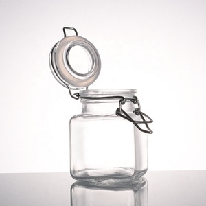 Ru Sao Tốt Nhất Bán Cao Cấp Miệng Rộng Clip Top Glass Mật Ong Trà Nước Sốt Lưu Trữ Jar Với Clip Kẹp Nắp - Product Image 2