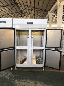 Réfrigérateur de cuisine en acier inoxydable standard européen 1000L, 2 portes, congélateur, vente d'usine, équipement de cuisine de restaurant - Product Image 6