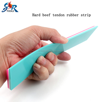 Grattoir de film automobile en caoutchouc de tendon de bœuf dur de 20 cm de long avec manche en alliage d'aluminium pour un dégivrage efficace et un coloris assorti