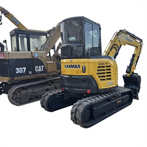 Mini-excavatrice Yanmar de 1,2 tonne de poids opérationnel, avec godet de terrassement, sur chenilles, équipement de construction - Product Image 1