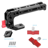 Poignée supérieure stabilisatrice en alliage d'aluminium FEICHAO avec pince pour tige de 15 mm pour cage de caméra DSLR