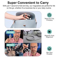 Câble USB magnétique puissant 1M 60W Type C vers Type C, câbles de charge rapide pour téléphone portable, câble d'alimentation USB C
